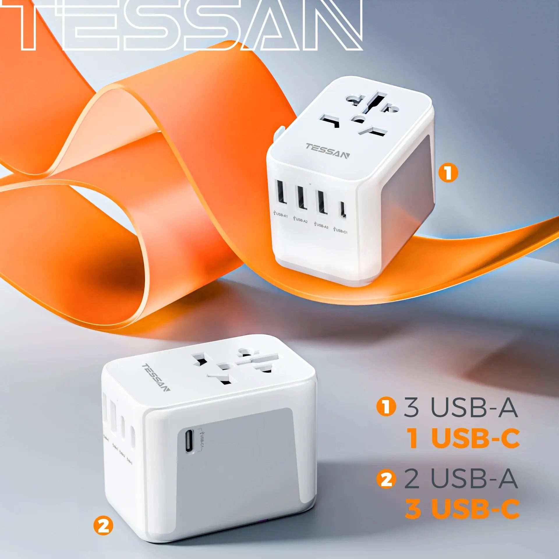 Universal Travel Adapter with USB
